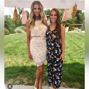 Navy Floral Jumpsuit